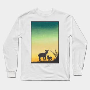 Deer and Her Frawn Long Sleeve T-Shirt